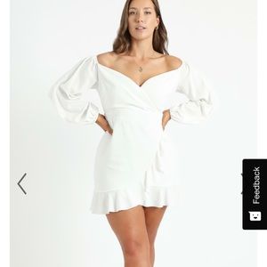 SHOWPO white linen look dress